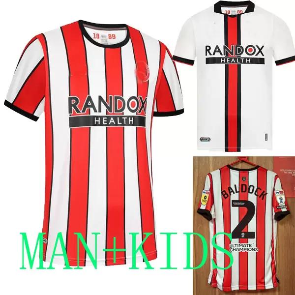 

22 23 SHEFFIELD Sander Berge UNITED home soccer jerseys away John Egan Rhian Brewster Anel Ahmedhodzic Oliver McBurnie Jayden Bogle 2022 away football shirt kit 222, Grey