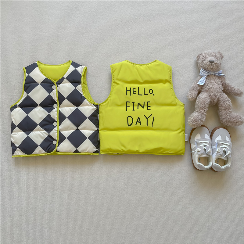

Autumn Winter Thicken Warm Waistcoat For Children 1-6Year Baby Girls Cute Cartoon Vest Cotton Padded Outerwear Kids Boys Jackets, 10