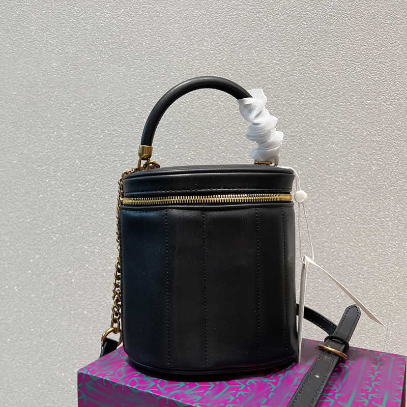 

tory designer bags handbag Shoulder Bags Woman Handbags luxury leather Barrel-shaped crossbody bag for women purse 220927, Tbbag black