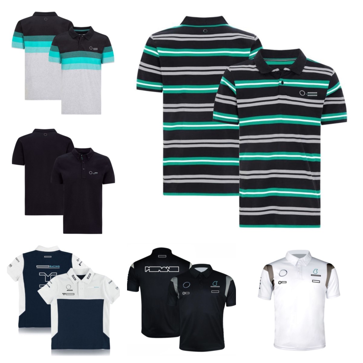 F1 formule un T-shirt à manches courtes 2022f1 combinaison de course d'équipe col rond T-shirt revers polo costume personnalisé officiel même sty