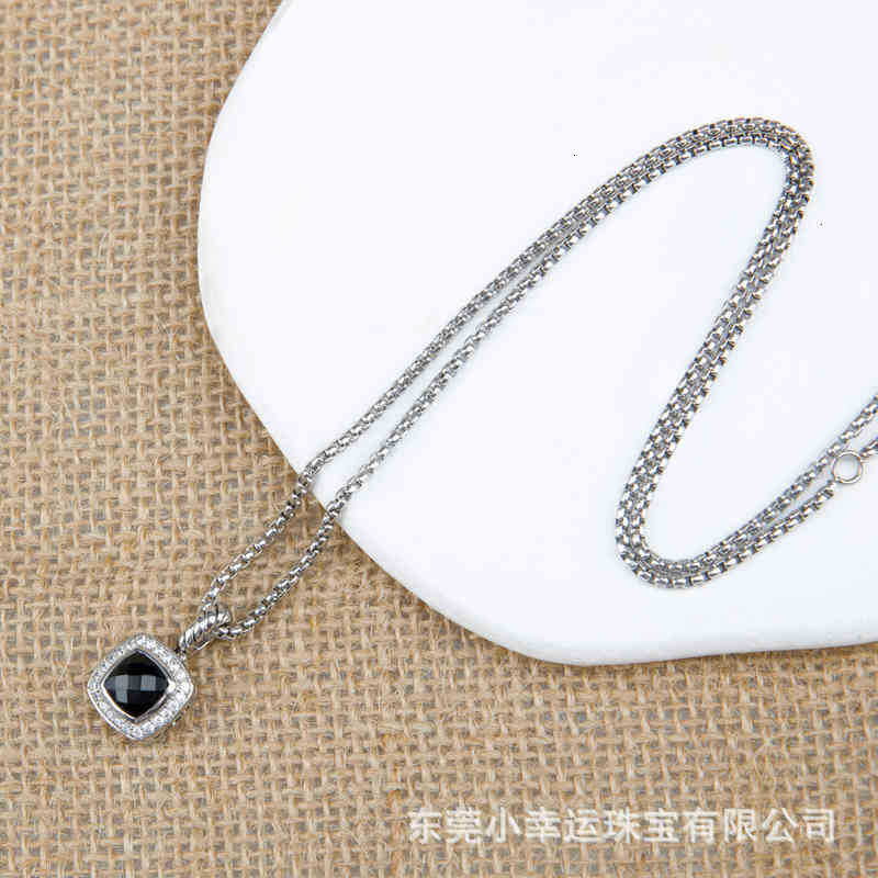 

Men Necklace Diamond Jewelry Strings Chain Pendant Designers Necklaces Womens Dy Fashion Black Onyx Petite Vintage Hip Hop Chain Pendants