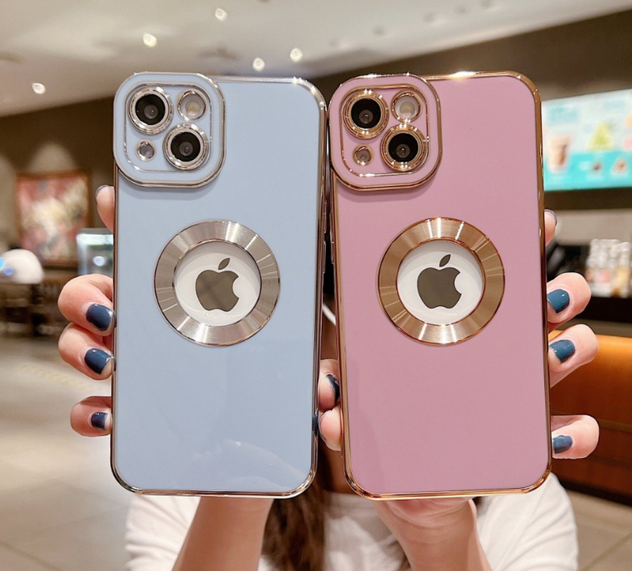 

Luxury Soft TPU Electroplated Phone Case For iPhone 11 12 13 14 Pro Max XS X XR 7 8 Plus Mini Hollow Out Silicone Cases Cover, 10pcs/color/model