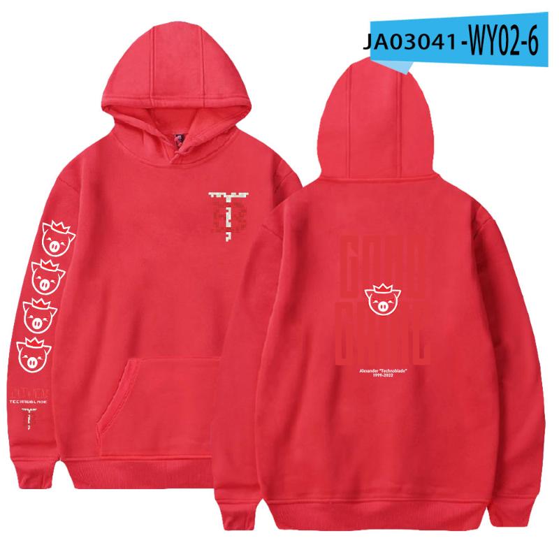 

Hooded Men's Hoodies Technoblade Sweatshirt Women/Men Hip Hop Letter Print Streetwear Dream Smp Clothes Autumn Oversized Tracksuit 8ZH9, Gray15