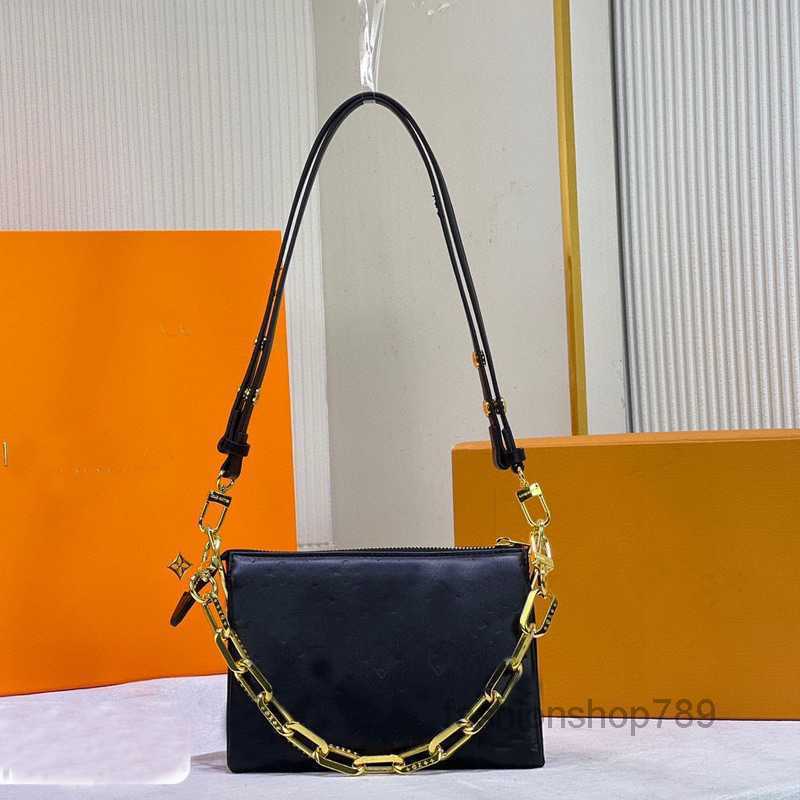 

Evening Bags Female Embossing Flowers Clutch Cross Body Sling Bag Soft Leather Chains Shoulder Bags Women Handbag Pouch Wallet PurseMulti PM, Black