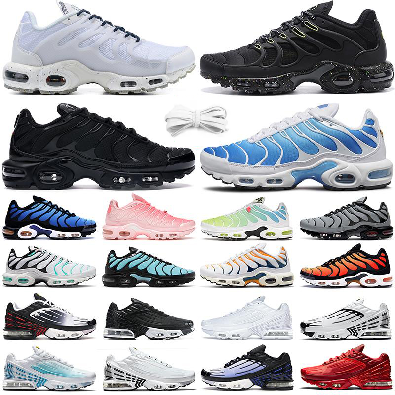 

Running Shoes Mens Trainers Sports Sneakers Triple Black White Hyper Sky Blue Fury Jade Laser Wolf Grey Outdoor 2022 Men Women Tn Plus 3 Terrascape, Color#10