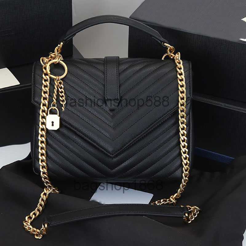 

College Shoulder Chain Bag Messenger Bags Designers Women Cross body Real Leather Black Handbags Shopping Bags Tote Luxurys 2023, Color 2