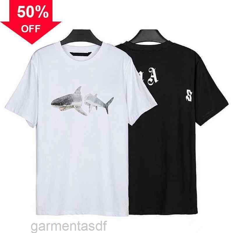 

Men' T-shirts Pata Shark Letters Behind Mens Womens Designers t Shirts 2022 Summer Fashion for Men  Palms Couple T-shirt Clothing Short Sleeved159, White