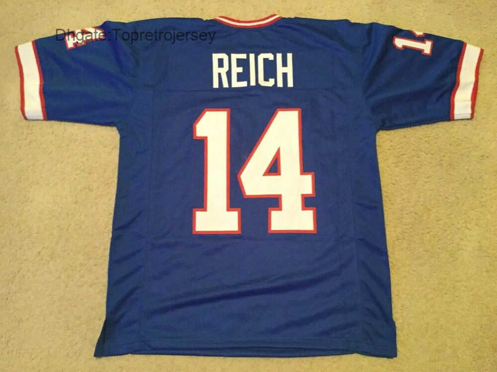Mitchell Shirts New Ness Football Frank Reich Blue Jersey Retro Mens Stitched Throwback Jerseys