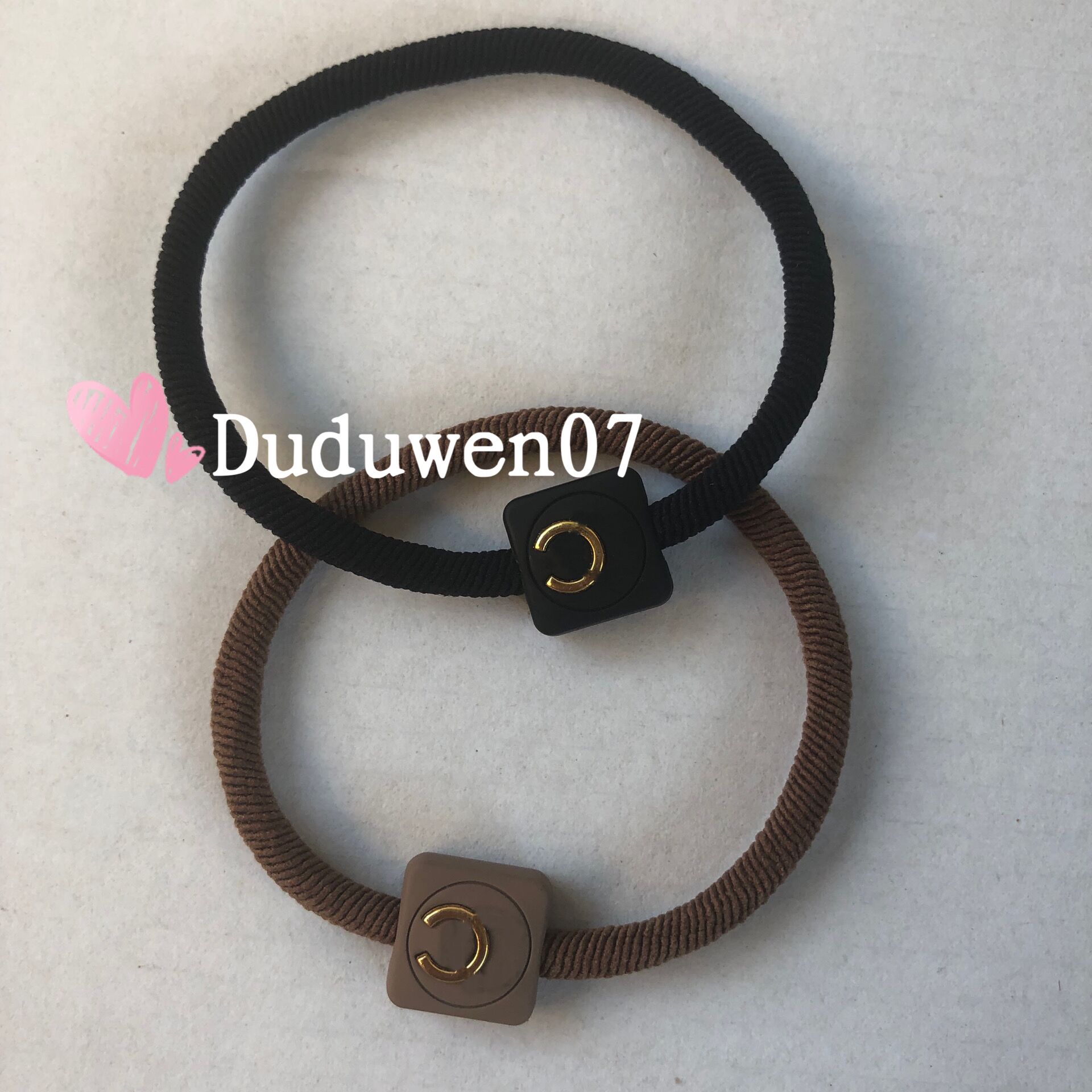 

party gift classical metal engraved C elasitc band fashion hairtie classic hairrope hair rope collection accessories mixed color