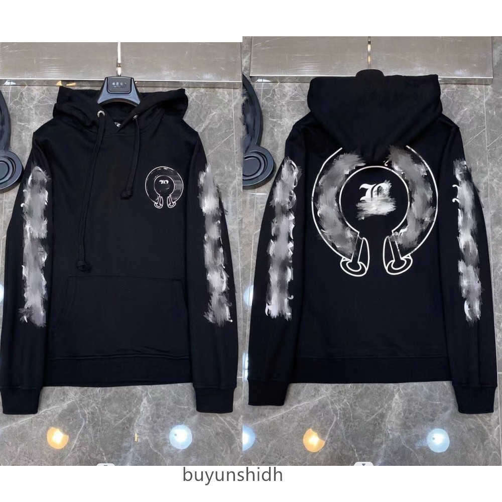 

Men's Hoodies Sweatshirts Designer Hearts Hoodie Chromes Mens Hoody Clothing Womens Heart Hooded Ch Cross Flower Arm Front Printed Horse, 25
