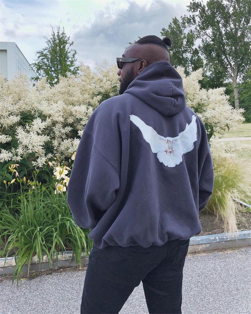 

Men' Hoodies Sweatshirts Vintage Mens Gap Doves Print Kanyes Hooded Oversized Heavy Weight Big Sweat Shirt Women Men Long Sleeves Unisex, Yellow