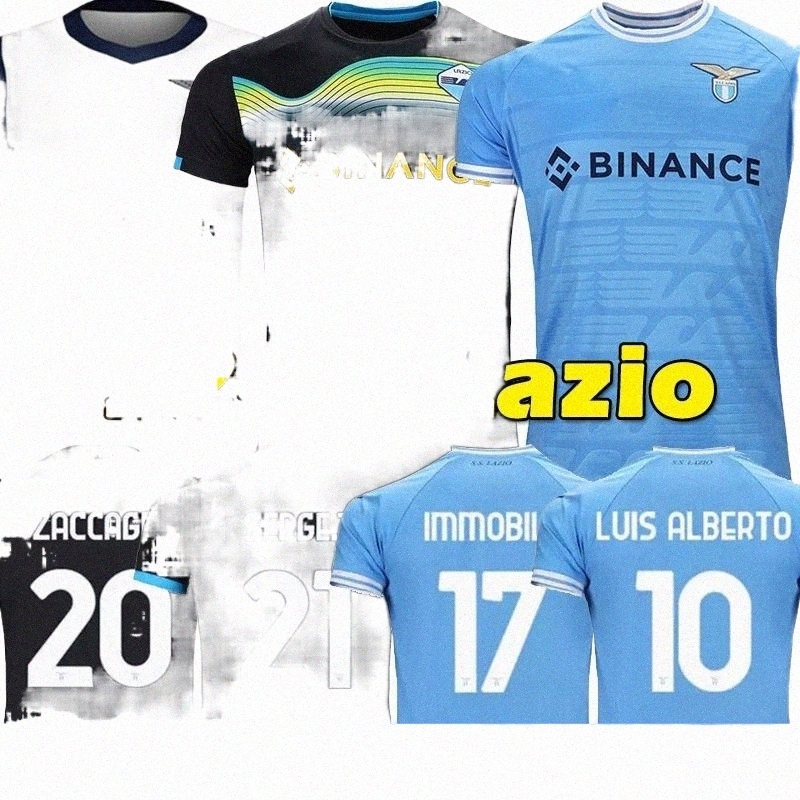 

22/23 LAZIO Soccer Jerseys 2022 2023 IMMOBILE F. Anderson PEDRO LUIS ALBERTO J.CORREA Zaccagni SERGEJ LAZZARI Football Shirts Mens Kids kits uniforms 797p#, 22-23 home patch