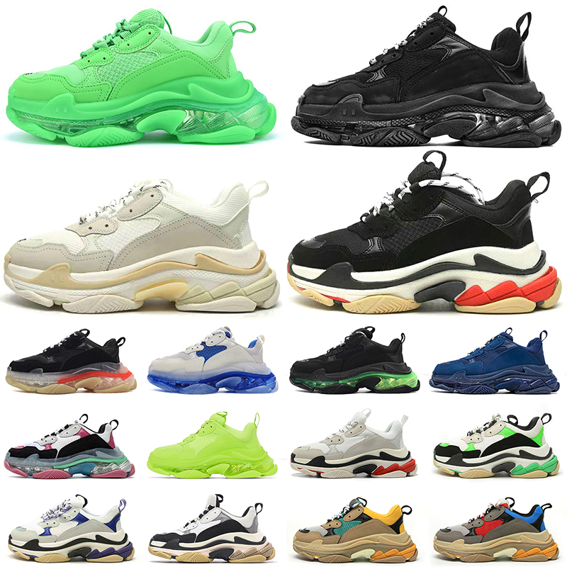 

triple s designer casual shoes men women platform sneakers mens trainers outdoor clear sole, Item #11