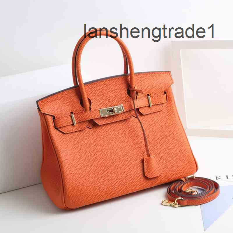 

Designer Luxurys High Quality Bag Hemes Cowhide Berkin For Womens Handmade Wallet Fashion Letters H Togo Handbags Kely Purse Leather Black 25 35 The Totes Bags XAFZ, 35 big red