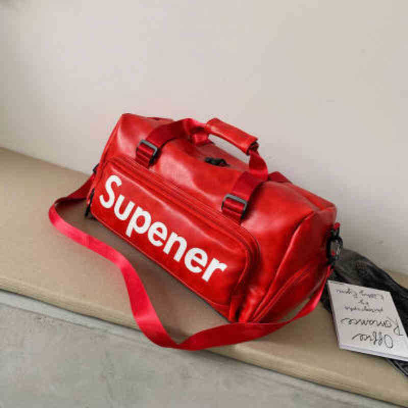 

Shoes Sports Fitness Bag Online Red Travel Bag Womens Short Distance HandBag Mens Large Capacity Luggage 220630, Light gray