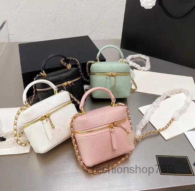 

Evening Bags Bag Mini Quilted Designer Lambskin Black Calfskin Plaid Coin Purse Clutch Wallet Hardware Chain Crossbody Girls Shoulder Bag LM, Pink