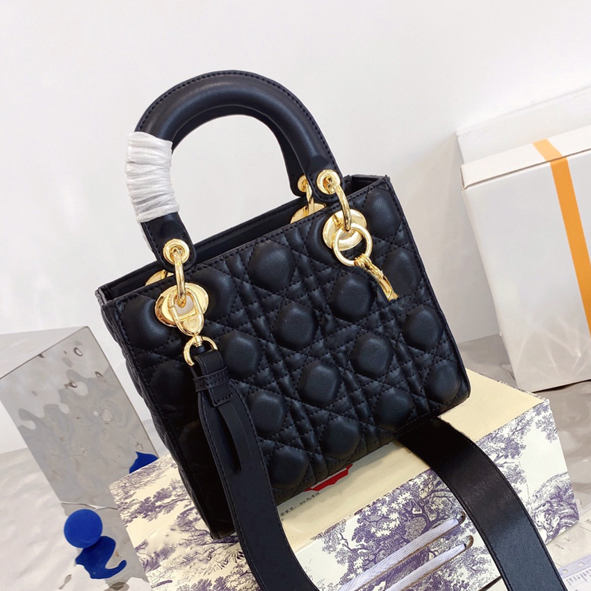

Shoulder Bags TOP designer bags tote bag handbag patent leather sheepskin scrub fashion all-match four-grid shoulder bag mini cute crossbody wallet, #1