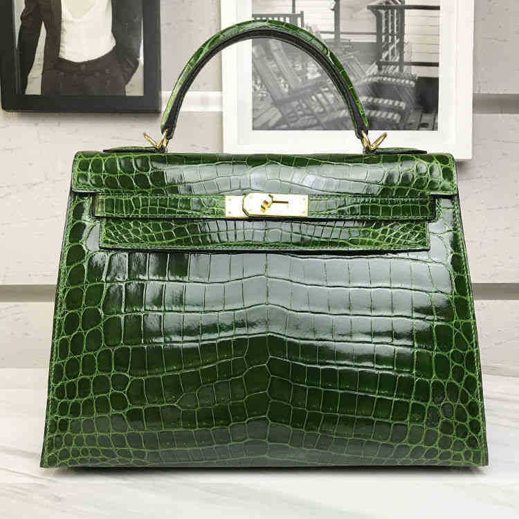 

Bags Designer Womens Classic Herme Shoulder Hermee Crocodile 32cm Emerald Crocodile Birkines High Ladys Luxury Exclusive Herbags Leather Handbags, Sky blue
