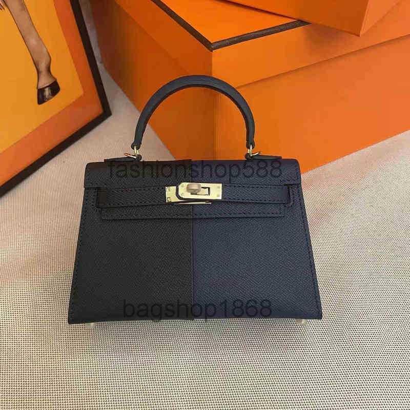 

Designer Bag Hermee 2022 Leather Bags Kellies Print Color Mini Second Generation Palm High Handbag Pattern Messenger KelIy L9QDkellys