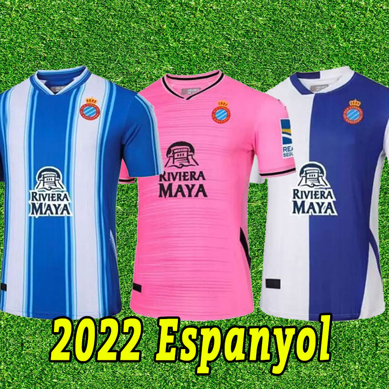 

22 23 RCD Espanyol SOCCER JERSEYS HOME AWAY THIRD 7 WU LEI UADO S.DARDER HERRERA R.D.T. EMBARBA PEDROSA MORLANES LOREN 2022 2023 jersey football shirts