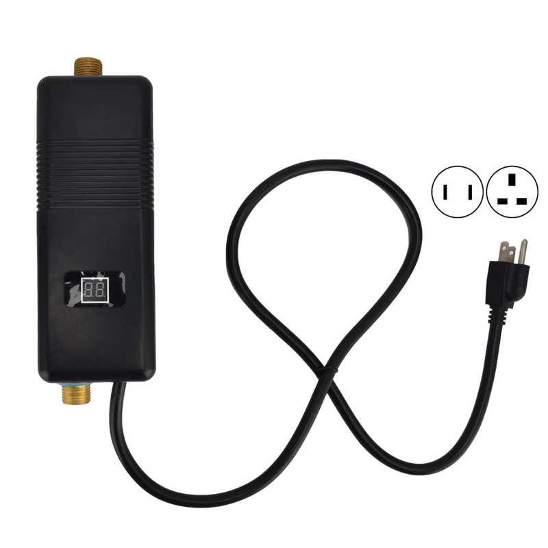 

Heaters 3000W Electric Instant Water Heater for Home Bathroom Kitchen Washroom Camping Accessory Black US110V/UK 220V Plug