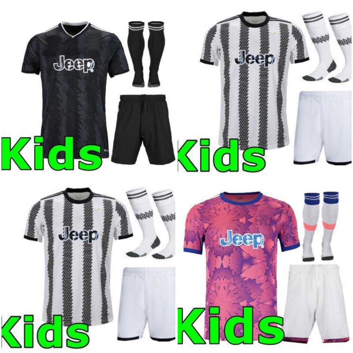 

22 23 soccer jersey VLAHOVIC POGBA LOCATELLI CHIESA McKENNIE ARTHUR BONUCCI CUADRADO KAIO JORGE CUADRADO football shirt Kids kit, White