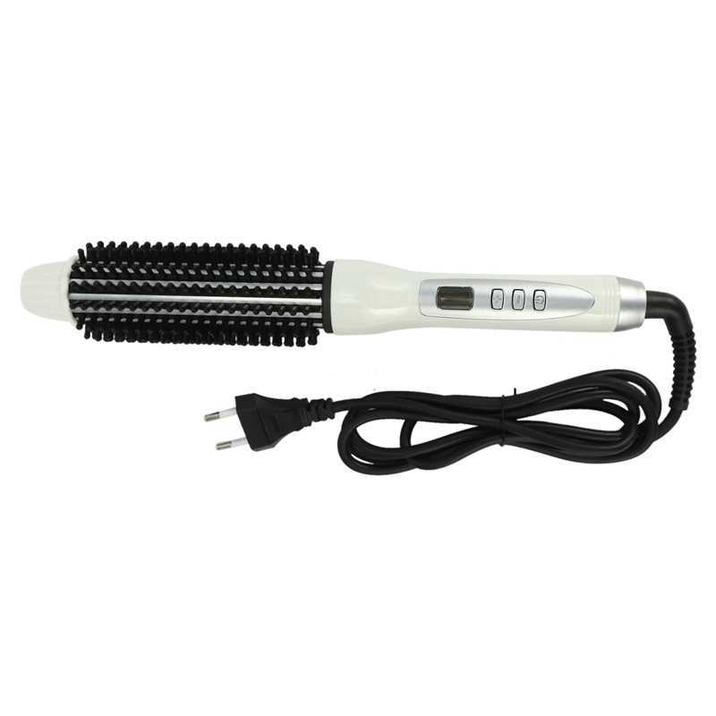 Hair Curlers Straighteners 32Mm Eu Plug Professional Ceramic Hair Curler Straightener Hot Heat Comb Electric Lcd Hair Brush Curling Comb Round La-image-807007252