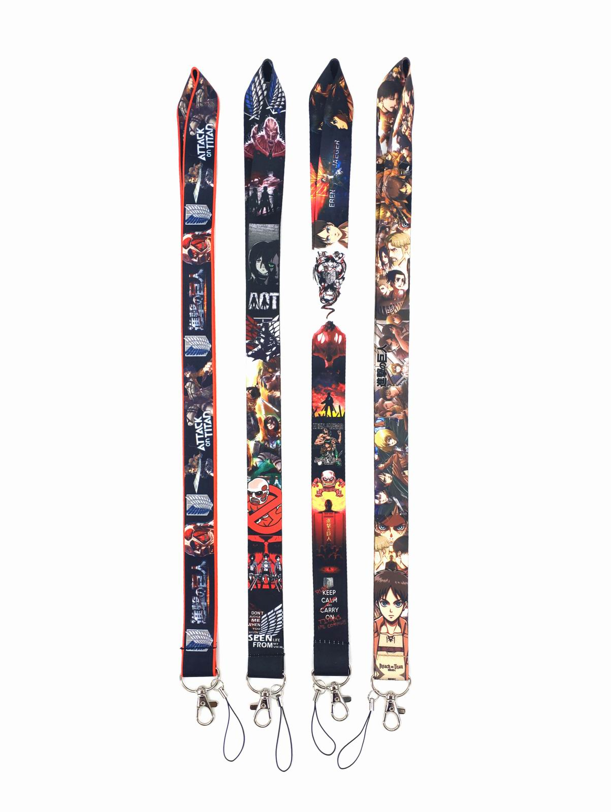 

Cell Phone Straps & Charms Wholesale 20pcs Cartoon Anime Japan Attack on Titan lanyard strap Key Chain ID card hang rope Sling Neck Pendant boy girl Gifts #12