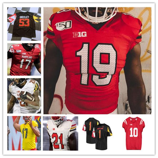 

Custom Colleg Maryland Terrapins Football Jersey Stefon Diggs Taulia Tagovailoa Tayon Fleet-Davis Dontay Demus Jr. Nick Cross Sam Okuayinonu Chigoziem Okonkwo 4XL, White with 150