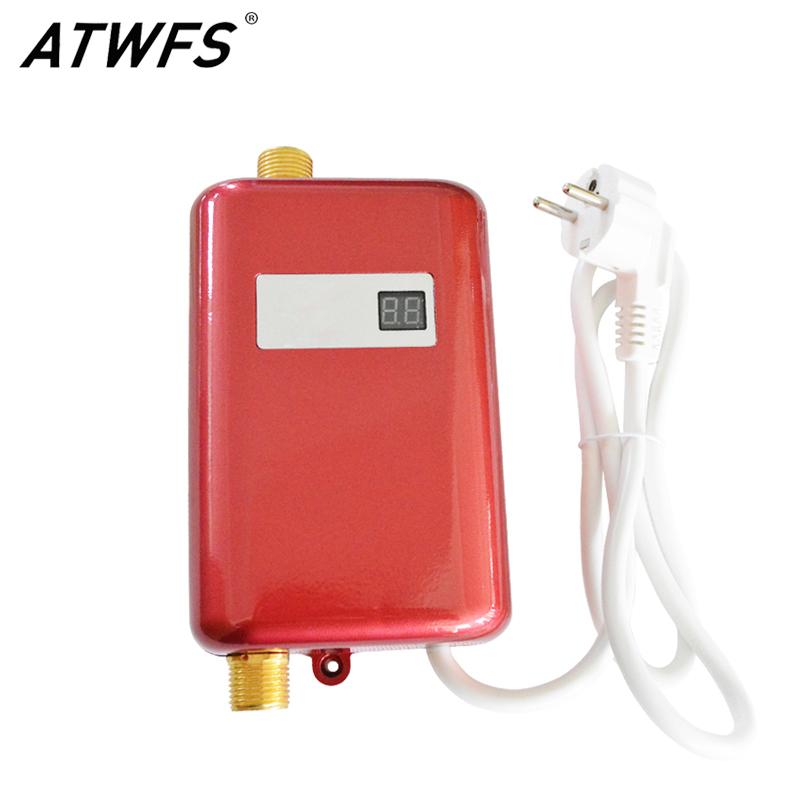 

Heaters ATWFS Instantaneous Water Heater Electric 3800w 220v Instant Water Heater Shower for Swimming Pool Kitchen Heating Hot Water