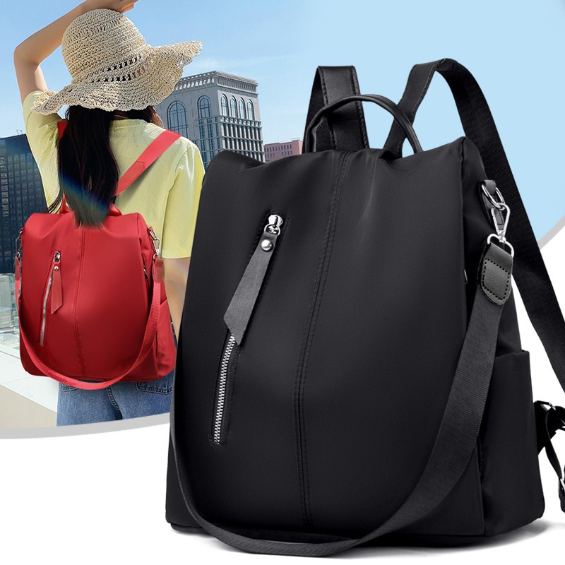 

Women Backpack Style Oxford Fashion Casual Bags Small Girl Schoolbag Business Laptop Backpack Charging Bagpack Rucksack Sport&Outdoor Packs 5022, Red