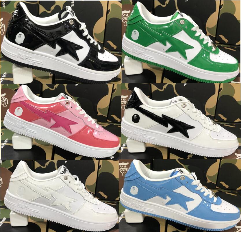 

Hajimes Sorayamas Motorcycle Boots Bapestar sk8s Shoe Camo Concepts Deliver Exclusive Bathing Aped Purple Green Trainers Sport shoes London flagship Comics, Box