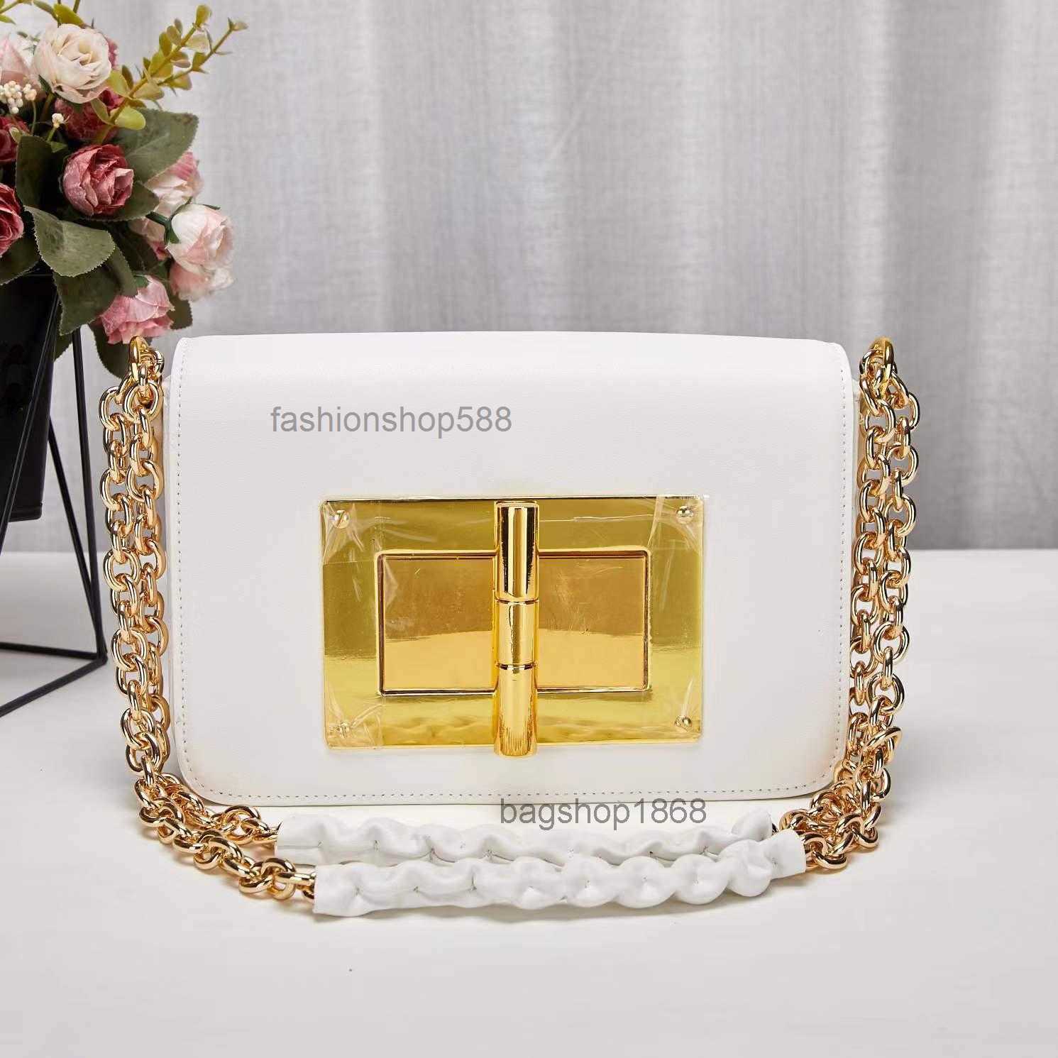 

2022 Women's bag Shoulder Tara Real leather bag simple all-match FORD tofu light luxury TOM messenger leisure 24CMx7CMx15.5CM