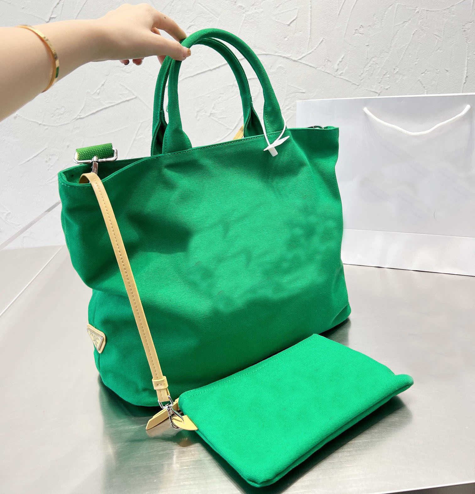 

TOTE Shopping Bag Lady Canvas Handbags Hand Shoulder Classic Letter WITH Inside Pocket Wallets 220928 EZHG, Red