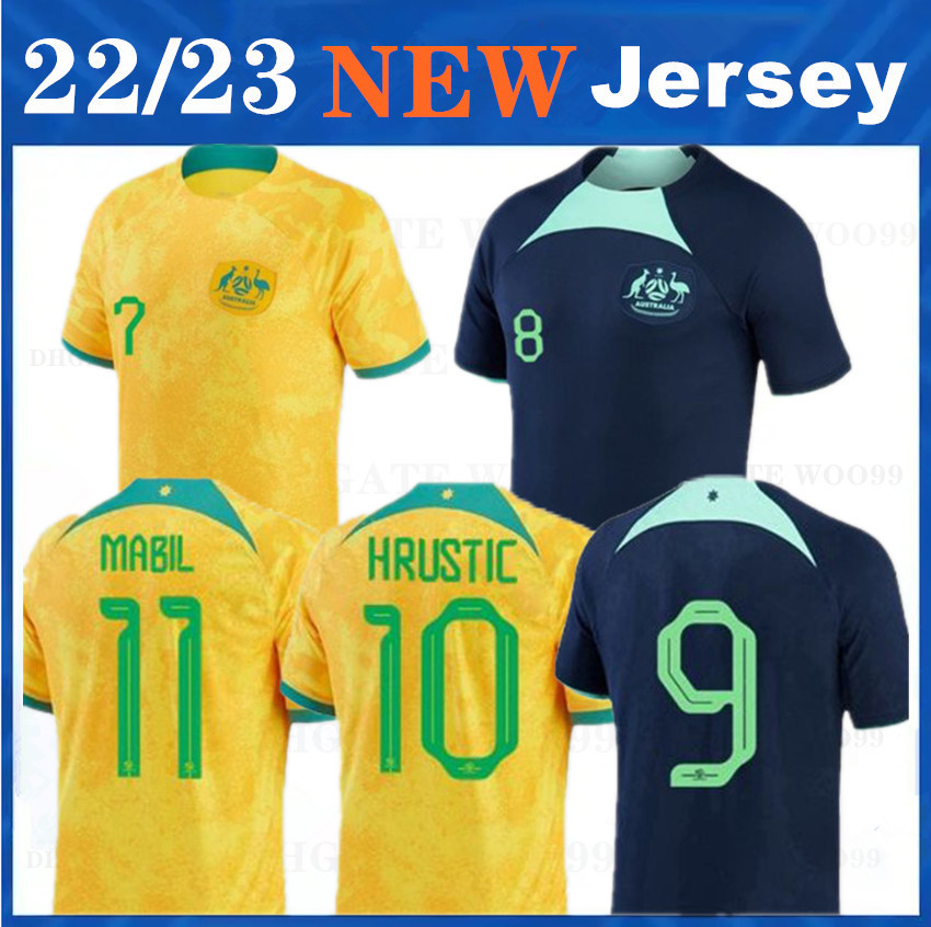 

AustraliaS 2022 world cup soccer jerseys home away 22/23 MOOY 13 SOUTTAR 19 HRUSTIC 10 BOYLE 6 IRVINE 22 MABIL MCGREE 2023 football shirts uniforms