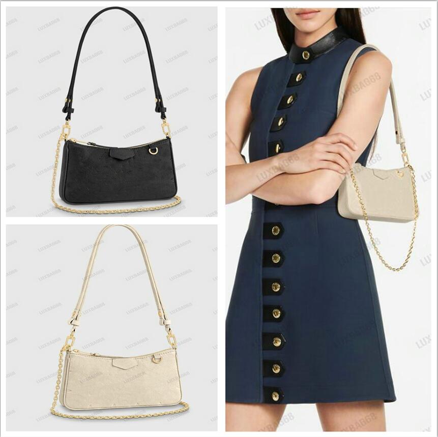 

EASY POUCH ON STRAP Chain Shoulder Bag M81066 M80349 Women Designer CrossBody Monograms Empreinte Embossed Leather Wallet, #01