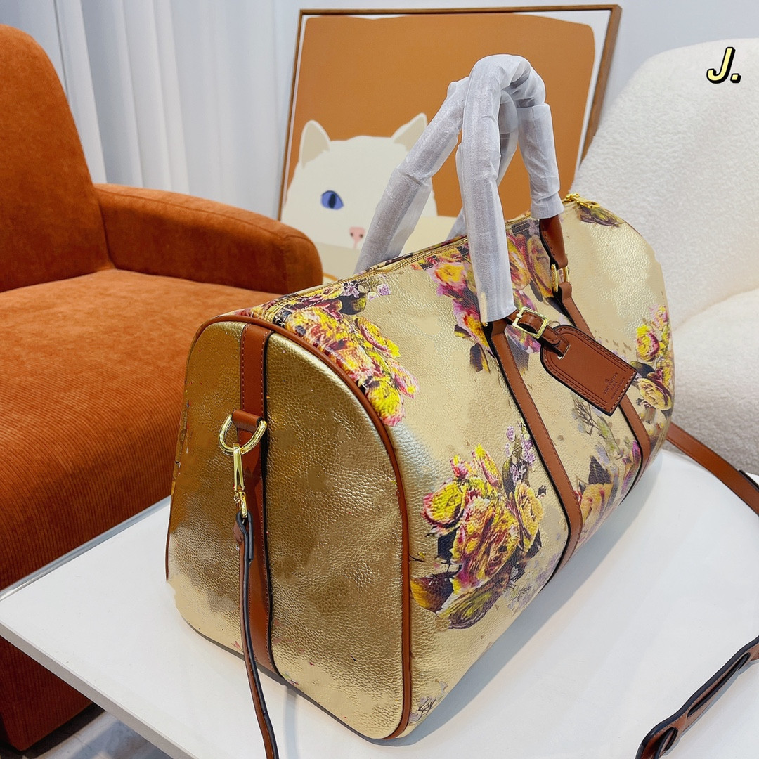 

New Shoulder Bag Designer Flower Style Women's Travel Bag Size 45cm