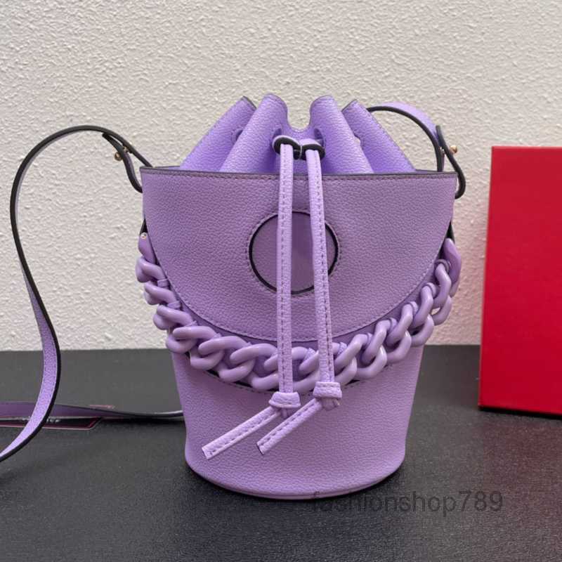 

Evening Bags Bascket Bag Chain Fashion Tote Shoulder Bags Crossbody Genuine Leather Women Handbags Purse Drawcord String Adjustable Removab