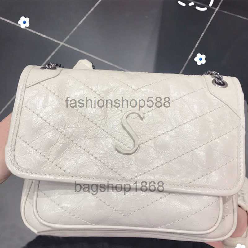 

Women Crossbody Bag Messenger Handbags Real Leather Bags Flip Chain Handbags Shoulder Purse Silver Hardware Thread Interior Pocket