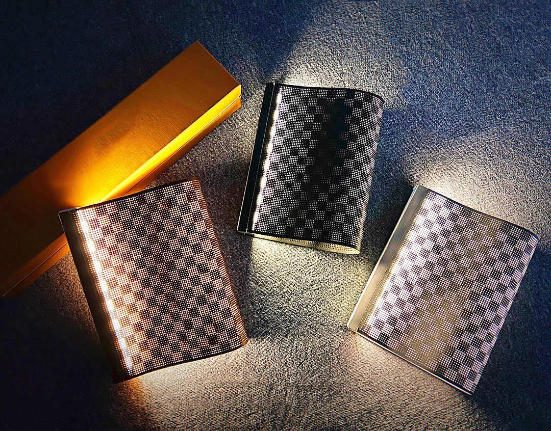 

ILIVI Monogram LED Nomade leather Flashlights Torches Table Camping Lamp Home decoration Surface Damier Tent Emergency Light USB Rechargeable Portable Lanterns