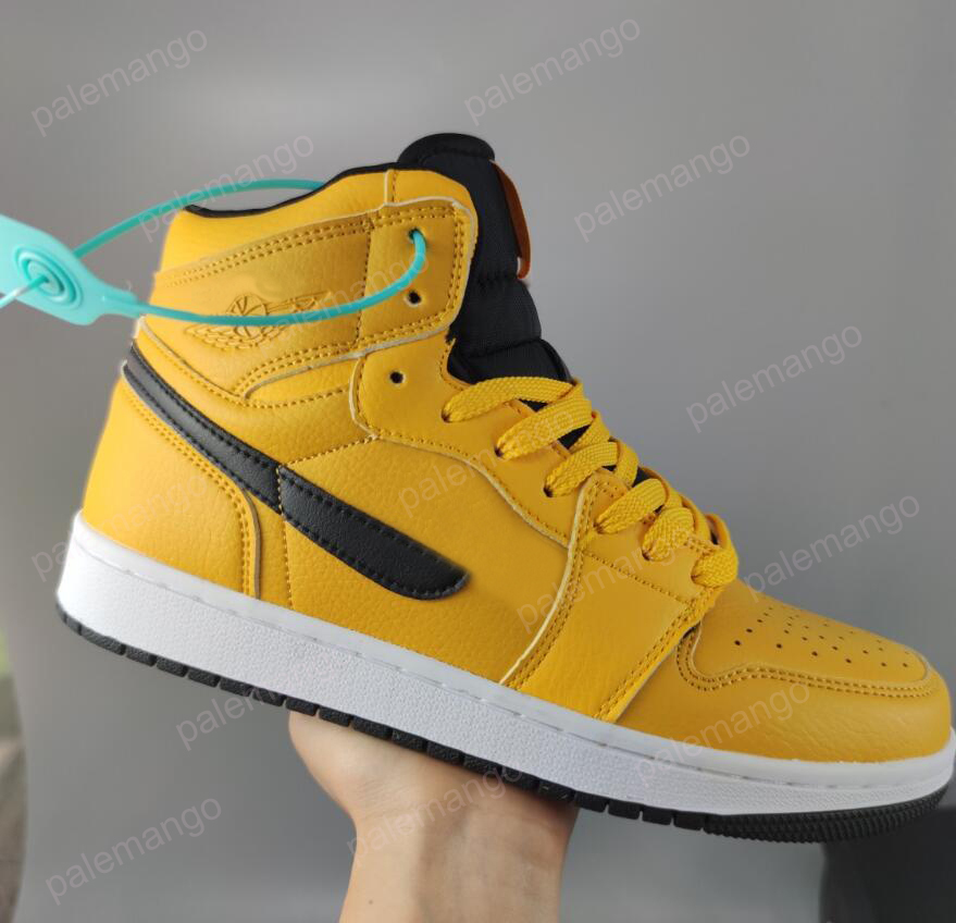 

Basketball Shoes Jumpman 1 Taxi Mid GS University Gold Yellow Black BRED 554725 700, Bubble film