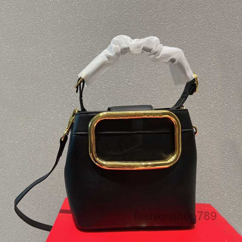 

Evening Bags Brand Luxury Designers Multicolor Vintage The Bucket Bag 2022 Womens Fashion Retro Style Solid Color Large Metal Crossbody, Red