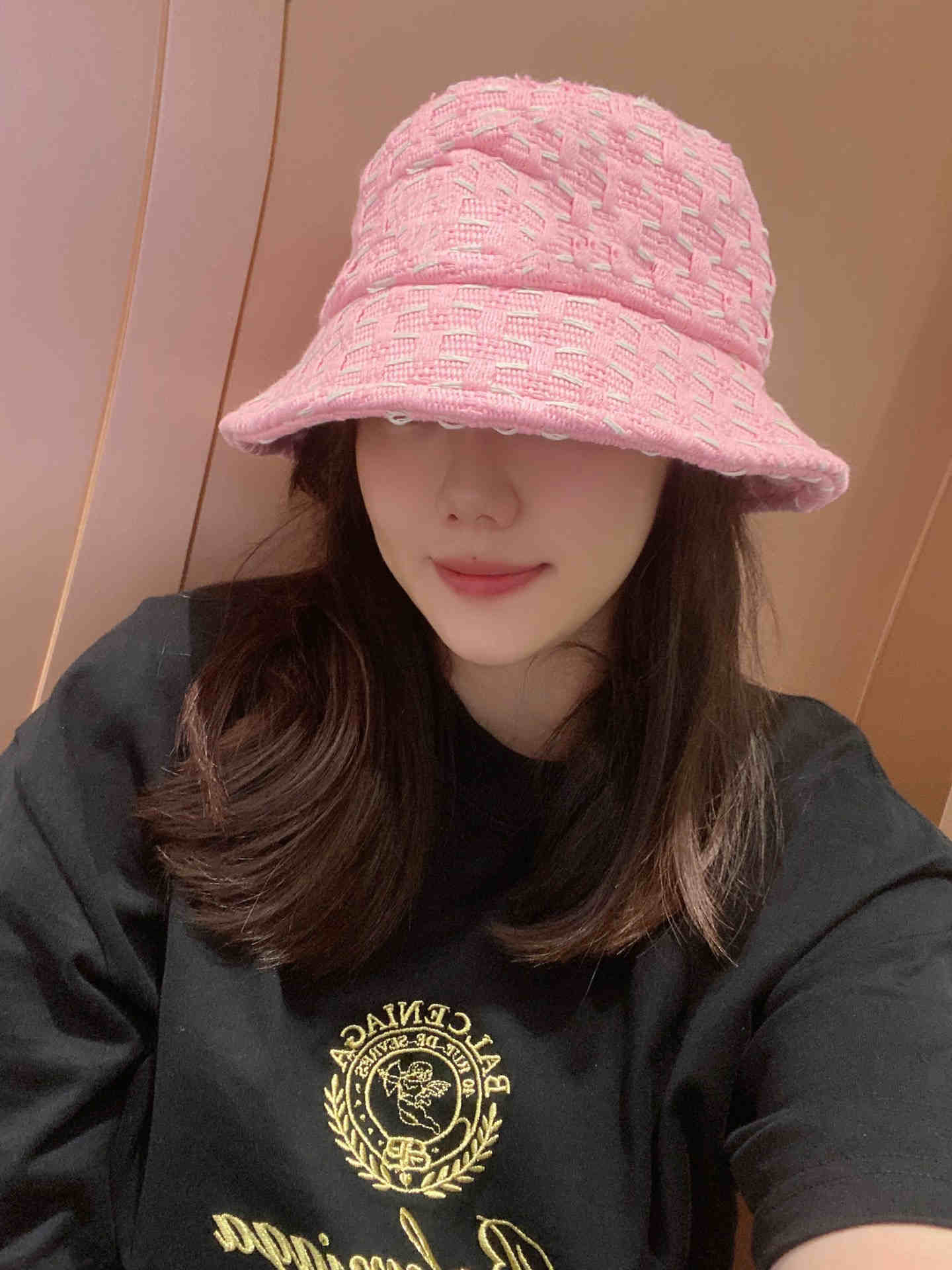 Petite fée japonaise chapeau de pêcheur plissé enfants printemps et automne ins filet de marée rouge spectacle visage petit chapeau de seau de pr