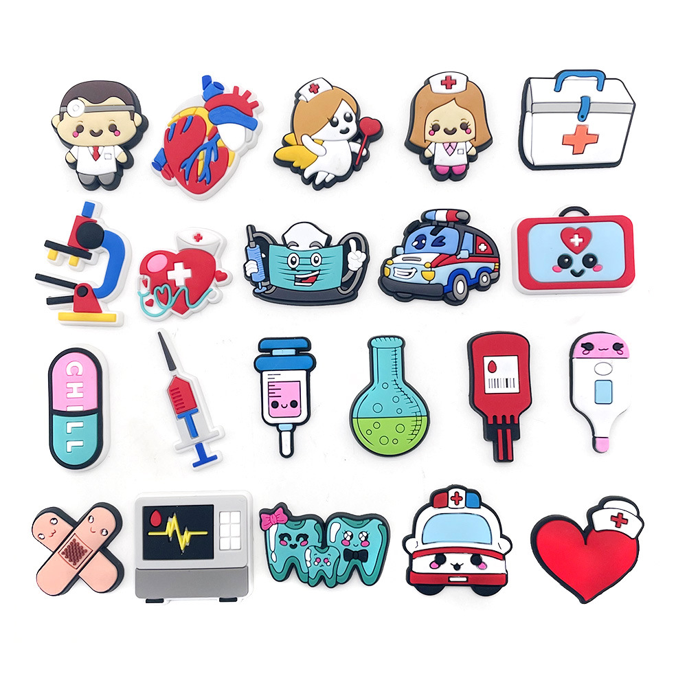 

Medical Shoe Croc Charms Jibitz Clog Decoration Charm Pins Accessories