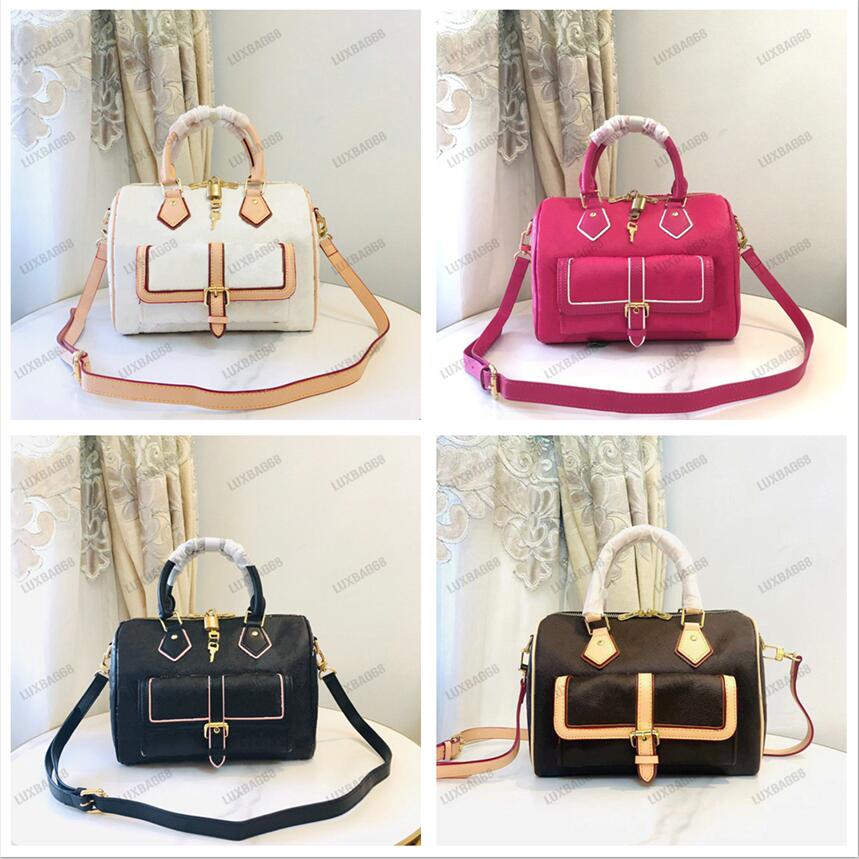 

SPEEDY BANDOULIERE 25 Shoulder bag 2022 Fall For You Handbag Women Deisgner Boston Bags Monograms Outside buckled pocket, Color-01