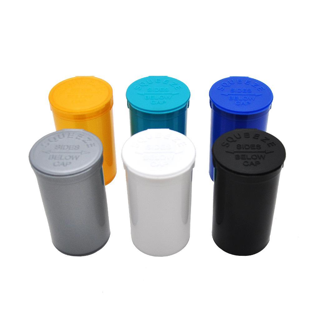 

Other Smoking Accessories 19 Dram Squeeze Pop Top Bottle Dry Herb Box Pill Case Container Airtight Waterproof Storage Cigarsmokeshops Dh7Ky