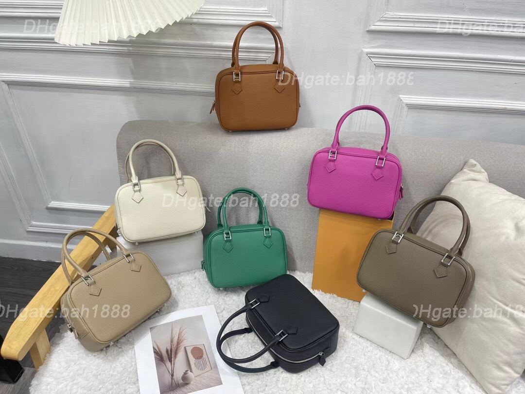 

2022 Women's new handbag Luxury designer horizontal square large capacity bag Fashion leather feather bag One shoulder messenger bags, Lavender