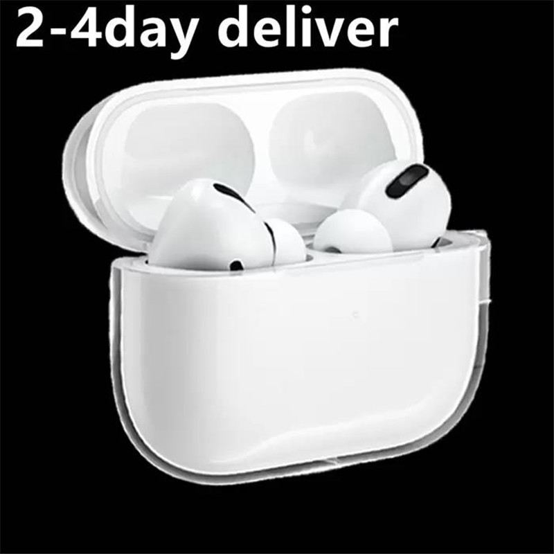 

For Airpods pro Earphones cases air pods 3 airpod 2 Headphone Cover Solid Transparent TPU Cute Protective Apple Wireless Charging Box Shockproof Case ecouteur, White