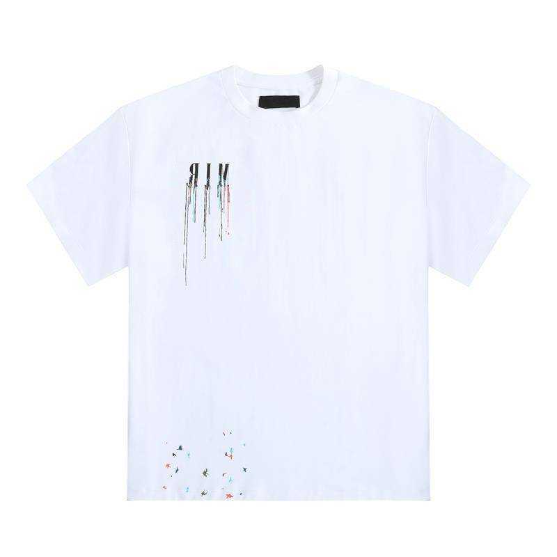

2022 Fashion Brand Designer T Shirt Spring And Summer High Street Graffiti Loose Casual Men And Women Shirt White