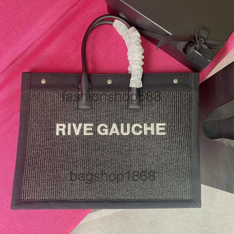 

AAAAA Y Rive Gauche Tote Knitting Shopping bags Shoulder Designer Luxury Leather Bags Handbags New style Woman Lady handbag Crossbody bag Plain Classic Fashion